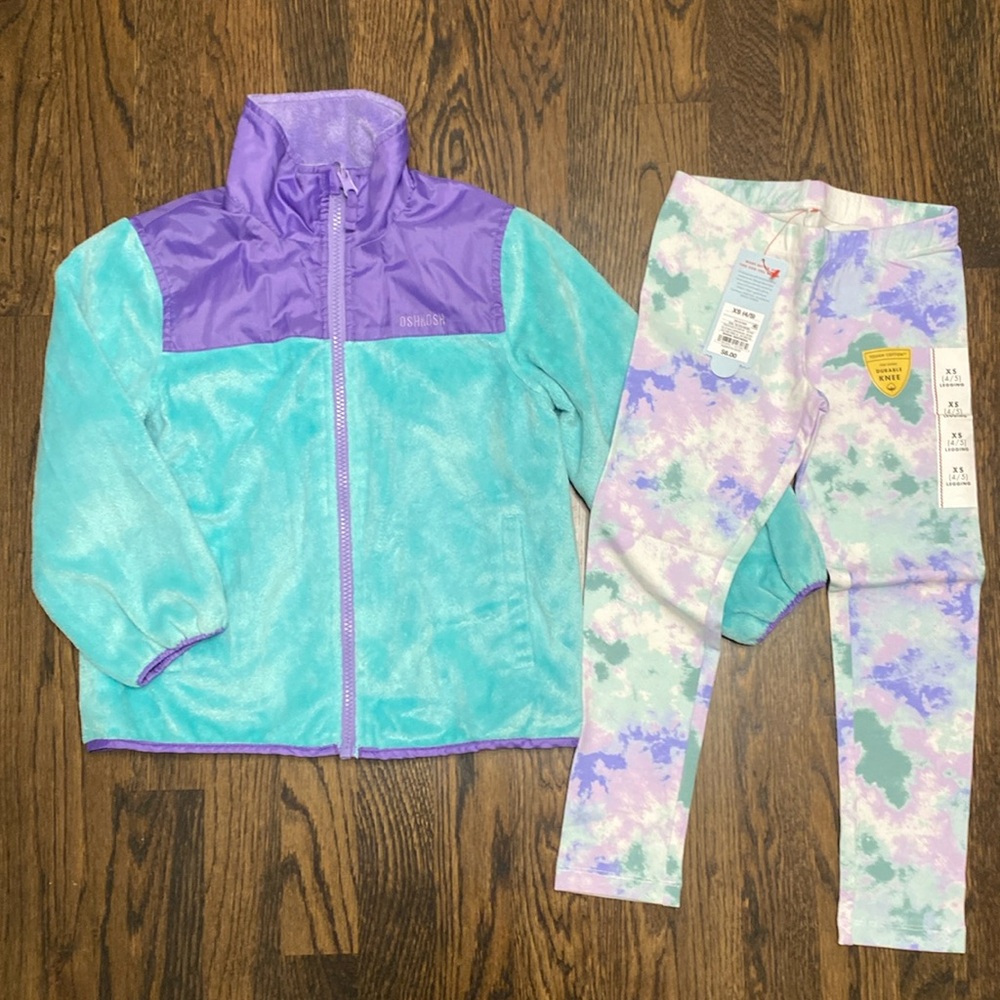 Oshkosh Jacket and Cat & Jack Leggings 4/5